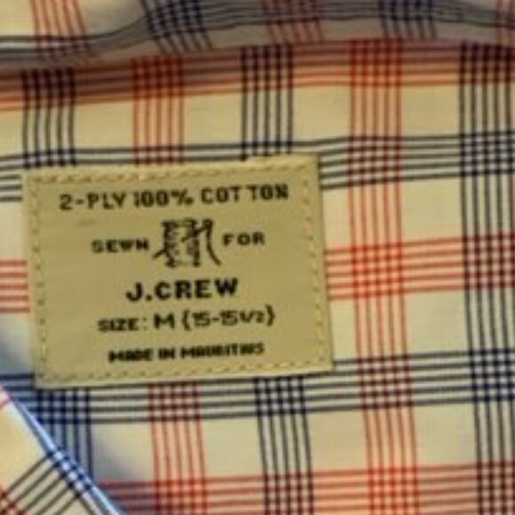 J. Crew  Red, white and blue button down shirt - Picture 6 of 6